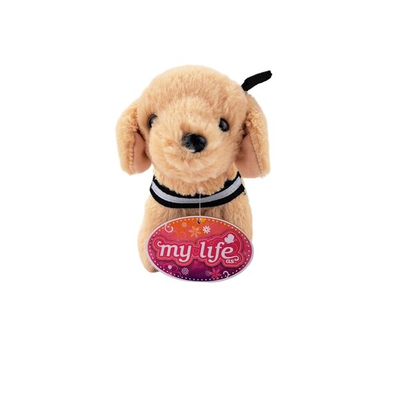 My Life As Service Dog Guide Plush Stuffed Animal Toy Harness Support Yellow Lab - Picture 3 of 10